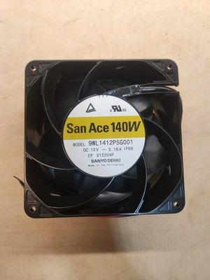 San Ace 140W Model 9WL 12 VDC Axial Fan 140x140x51 Sanyo Denki