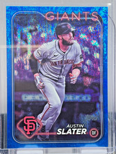 Austin Slater - 2024 Topps Update Series BLUE HOLO FOILBOARD #'d /999 - Giants