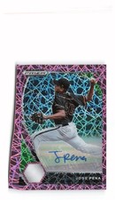 2021 Panini Prizm DP #PDP175 Jose Pena Autograph Pink Velocity Auto AU
