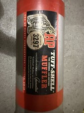 Vintage Nos Ap Tuff-shell Muffler 3297 Ford V8 Flathead Original Box 1950s