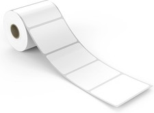 LotFancy Name Tag Stickers, 500pc Blank Labels , 3.5" x 2.25" , 1 Roll, Adhesive