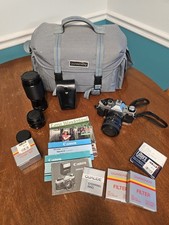 Canon AE-1 35mm Film Camera w/ 50mm, 70-210mm, 28-70mm Lenses Caring Case & More