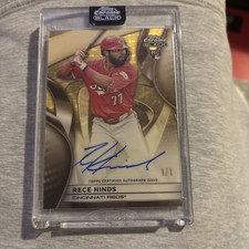 2025 Topps Chrome Black Autographs Rece Hinds #CBA-RHI SuperFractor Autograph /1