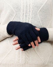 Possum Merino Silk Fingerless Gloves