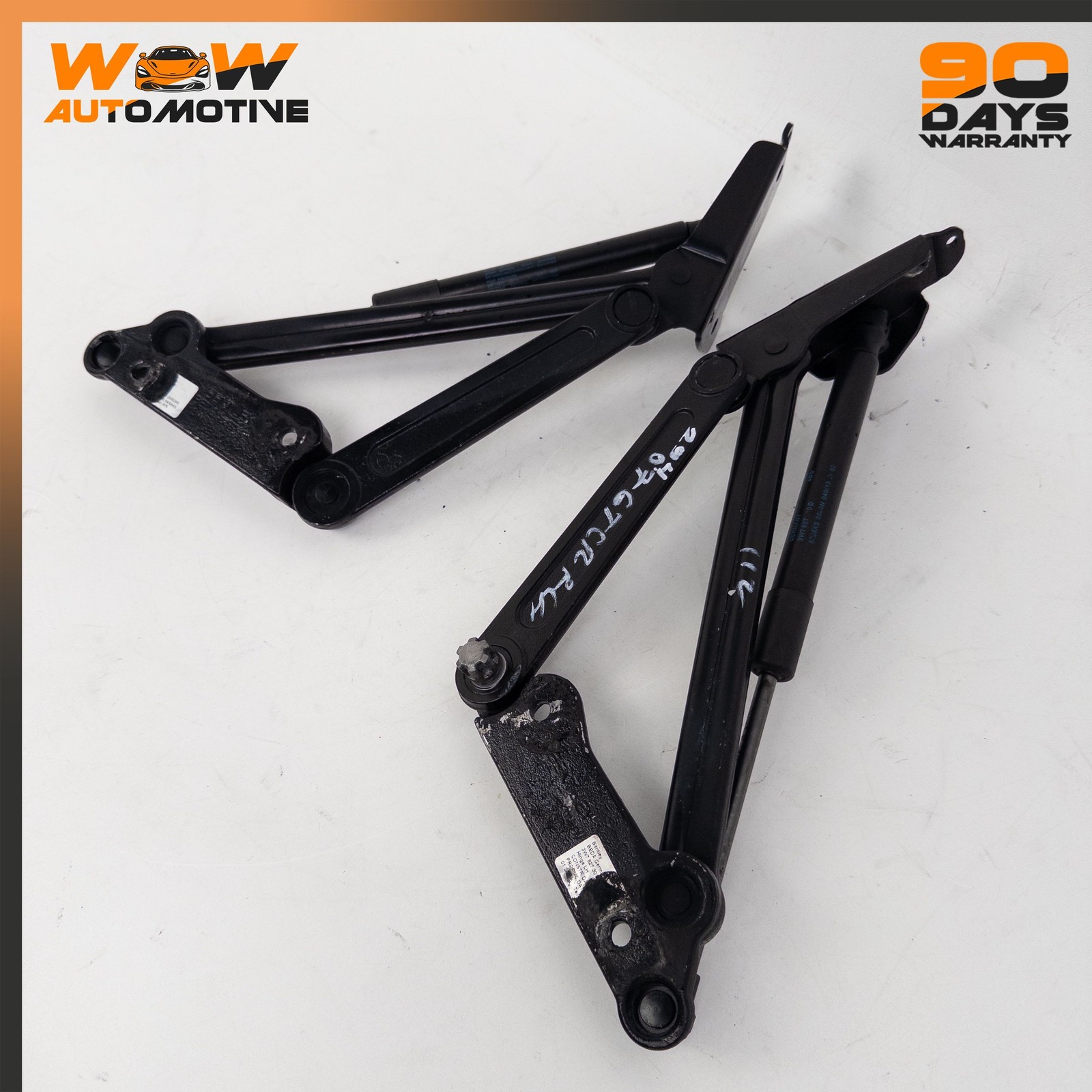 Bentley Continental GT Speed 2007-2011 Rear Right Engine compartment lid hinges Set Black