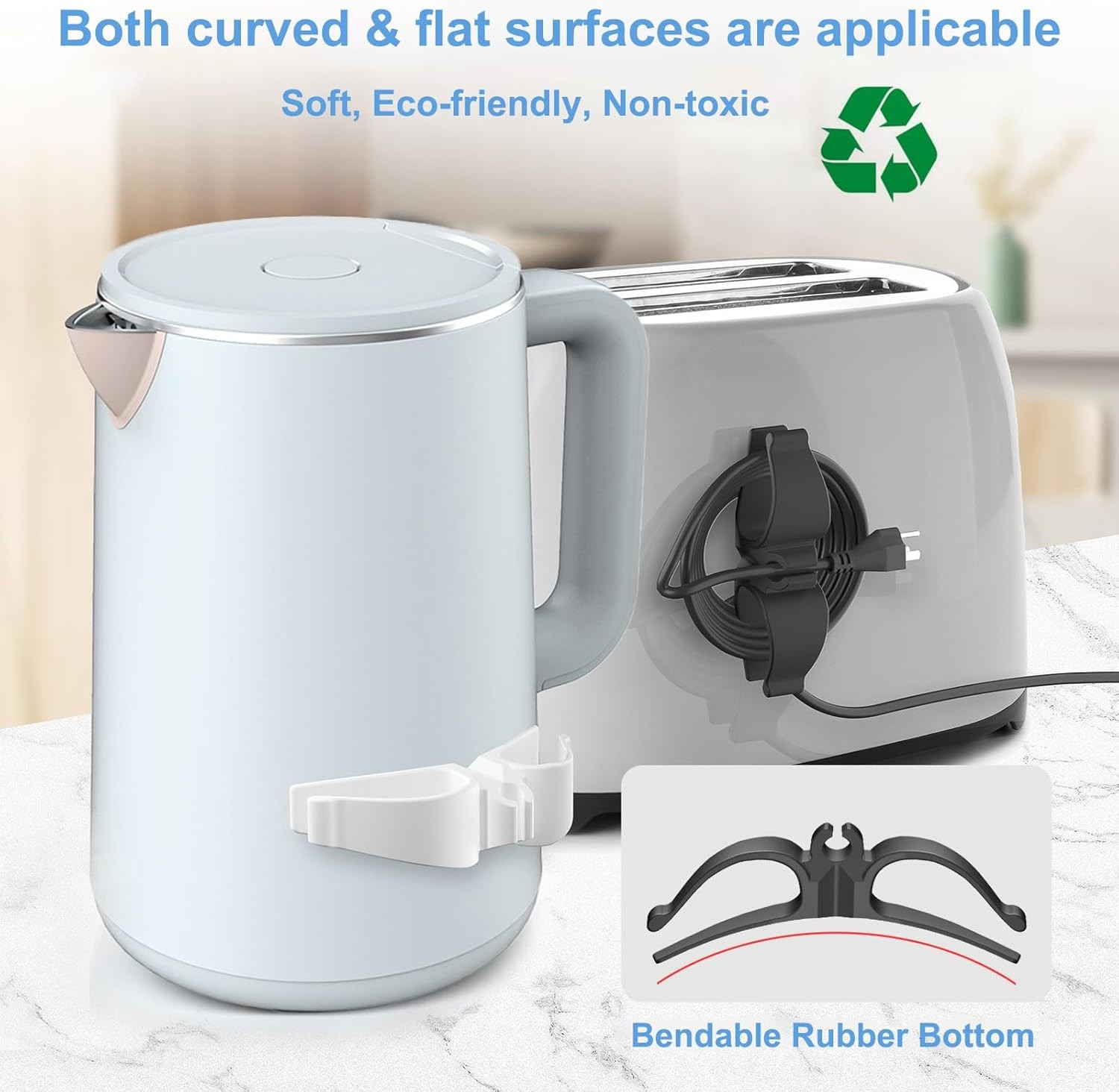 Cord Organizer for Appliances, 8 Pack Upgraded Kitchen Appliance Cord Organizer 