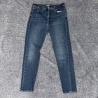 Levi's Premium Wedgie Straight Light Wash Distressed Jeans — photo 1