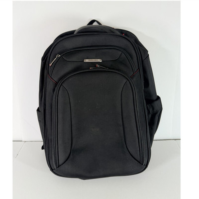 Samsonite Black Large Backpack Zip Closure Padded Travel Business Top Handle