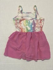 Unicorn Rainbow Tankini Swimsuit Set - Girls Size 110 Bikini, Tutu Skirt, and