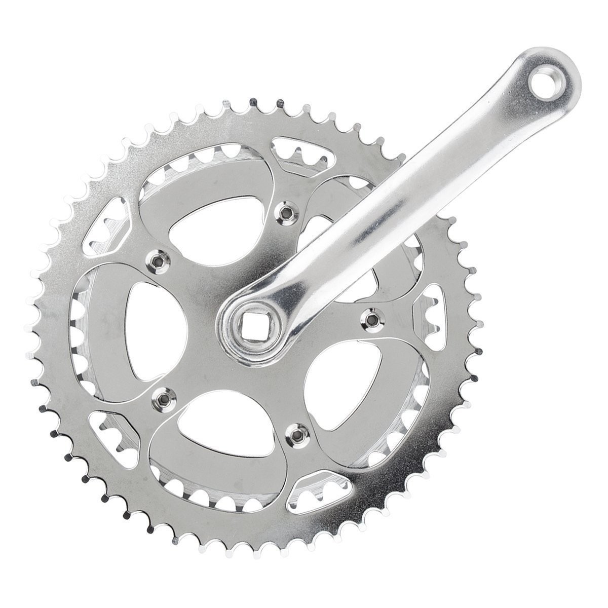 Sunlite Alloy Double Crankset, 170mm x 52-42t, Silver