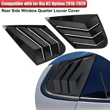Rear Side Window Blinds Quarter Louvers Cover Trim For Kia Optima/K5 2016-2020