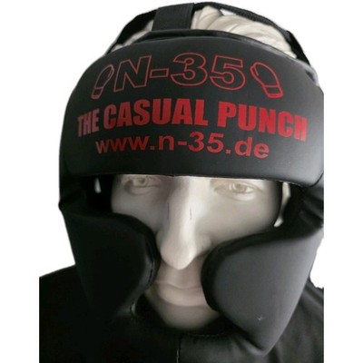 N-35 Vollkontakt Kopfschutz Integral Boxhelm Sparring Kopf Schutz Gr. XL NEU ROT
