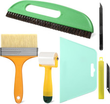 Wallpaper Smoothing Tool Kit, Wall Paper Stick Tool Set, with Wallpaper Paste Gl