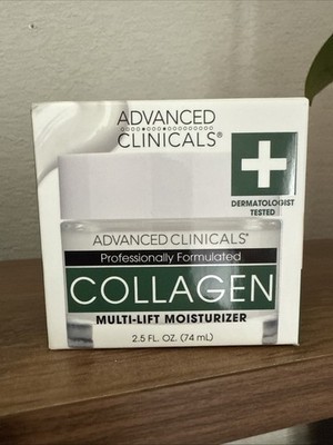 New Advanced Clinicals Collagen Moisturizer Hydration Lift 2.5 fl oz