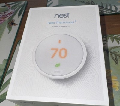 Nest Thermostat E Programmable Smart Thermostat - White (T4000ES)