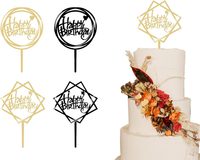 Happy Birthday Tortendeko, Cake Topper Geburtstag, Acryl Tortendeko Geburtstag,