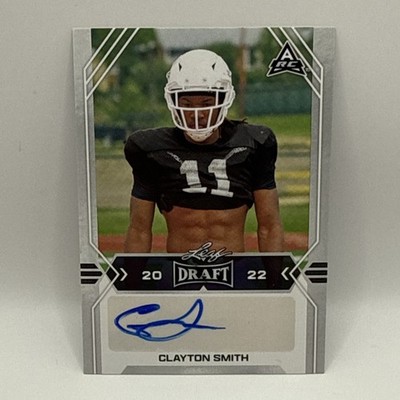2022 Leaf Draft Autographs Insert #BA-CS2 CLAYTON SMITH Signed Auto ROOKIE RC