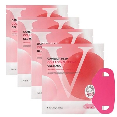 Camellia Deep Collagen V Lifting Gel Mask 1ea Double-chin Turkey Neck Instant