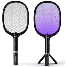 Rechargeable Electric Fly Swatter Racket - 4000V Bug Zapper