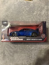 Fast & Furious Nissan GTR Blue 1 24 Diecast by Jada Toys