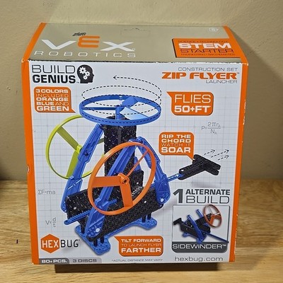 Hexbug Vex Robotics Zip Flyer Launcher STEM Starter 80 Pieces