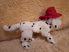 Ty Beanie Babies "Fire Plug"  w/ear tag - Fire Department Dalmatian