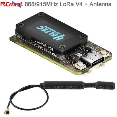 868MHz 915MHz ESP32 LoRa32 V4 Board + LoRa Antenna for Meshtastic LoRaWAN IOT