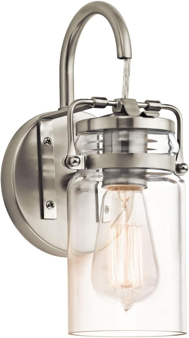 Wall Sconce W/ Clear Glass Shade