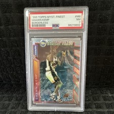 1996 Topps Mystery Finest Borderless #M8 Shawn Kemp PSA 7 Seattle Supersonics
