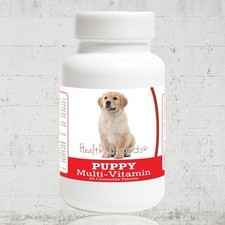 Healthy Breeds Golden Retriever Pug Puppy Dog Multivitamin 60 Count