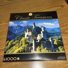 New Classic Treasures 1000 Pc. Sure-Lox Neuschwanstein Castle 28 X 19 Puzzle New