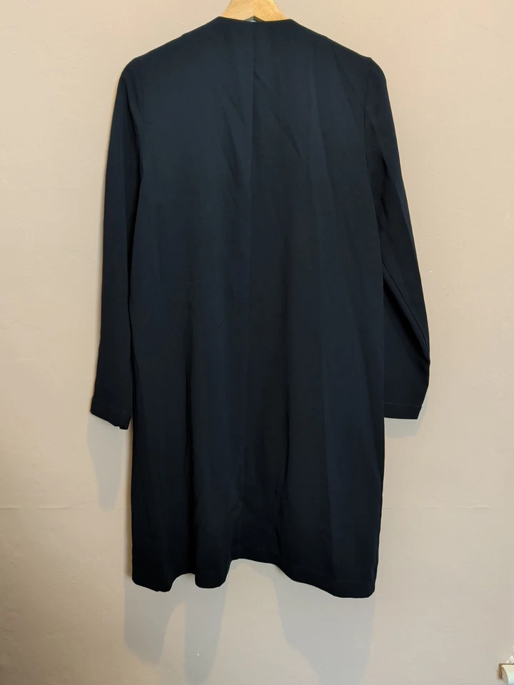 Monsoon Longline Navy Waterfall Jacket Smart Blazer Lightweight UK 12 - Image 4 of 4