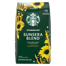Starbucks Sunsera Blend Ground Coffee 40 Ounces 4/2026 10.80 per pound