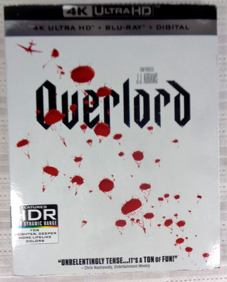 Overlord 4K Ultra HD Blu-ray Digital HDR 2018 US Release Jovan Adepo Wyatt NEW!