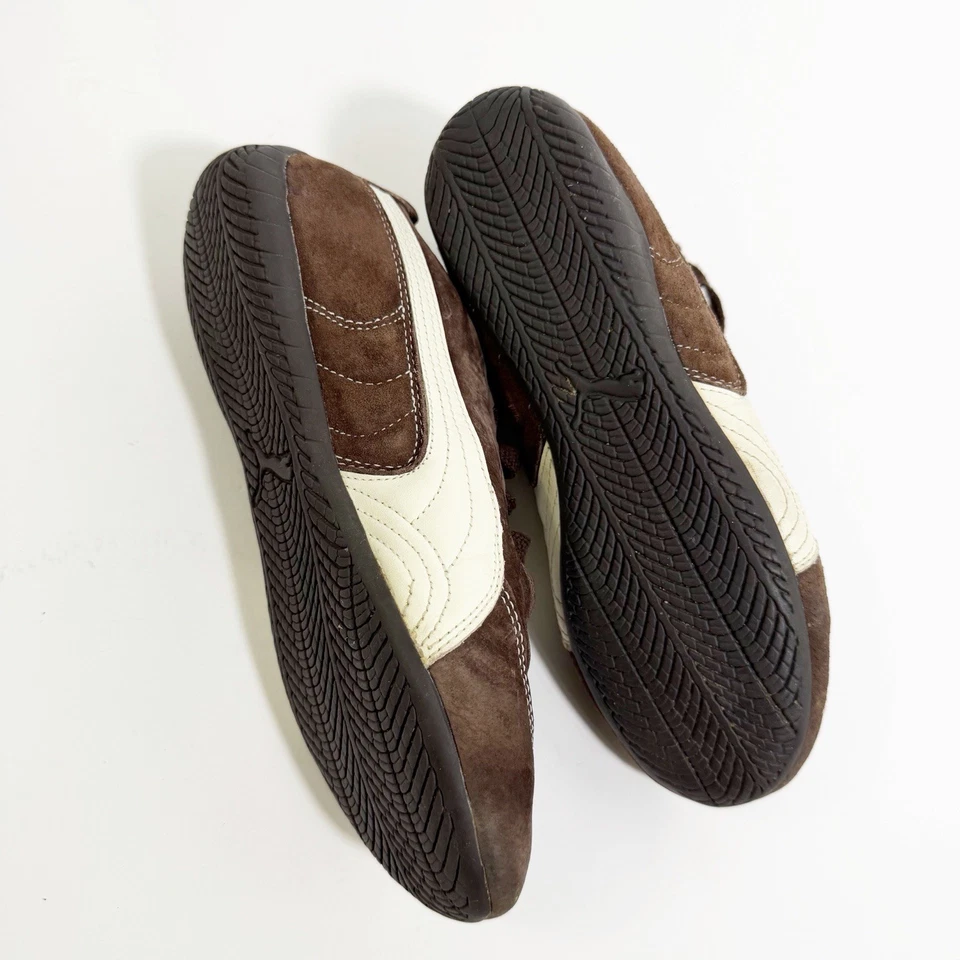 Puma Speedcat VTG Y2K OG Brown White Suede Driving Shoes Sneaker Womens 7.5 - Image 4 of 4