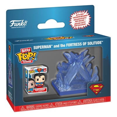 DC Comics Bitty POP! Town Vinyl Figur Superman and the Fortress of Solitude (2,5