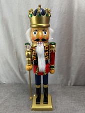 Kurt S. Adler 20" Grande Madera Cascanueces Rey Soldado Decoración Navidad Vacaciones