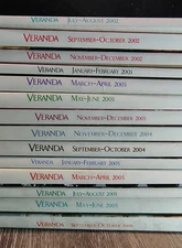 Veranda Magazine Lot of 14 Random Issues From 2002 to 2006 Home Interior Design