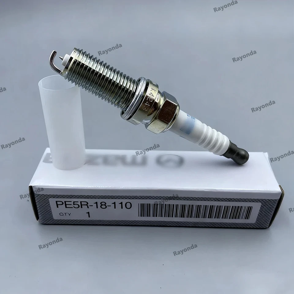 Juego de 4 bujías originales OEM MAZDA PE5R-18-110 ILKAR7L11 para CX-3 CX-5 CX-30 Foto 3 de 4