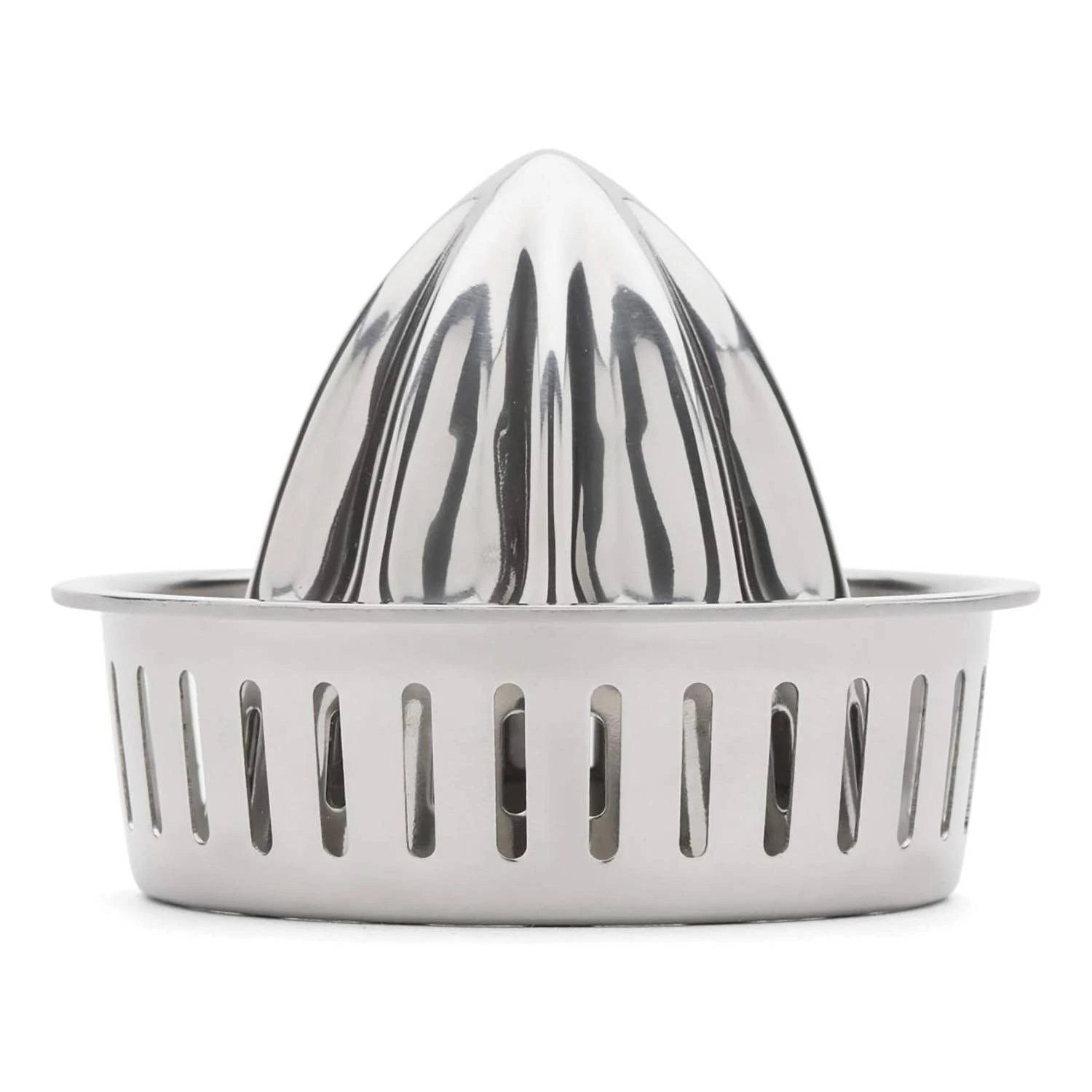 Jarware Stainless Steel Citrus Juicer Lid for Wide-Mouth Mason Jars, Silver