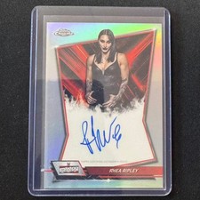 👟LQ 2026 TOPPS CHROME WWE RED BRAND AUTO REFRACTOR RHEA RIPLEY