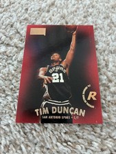 TIM DUNCAN ROOKIE SKYBOX PREMIUM 1997 SAN ANTONIO SPURS BASKETBALL CARD !. rookie card picture