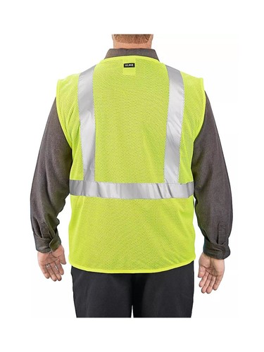 Class 2 Standard Hi-Vis Safety Vest - Lime, L/XL - Picture 4 of 4