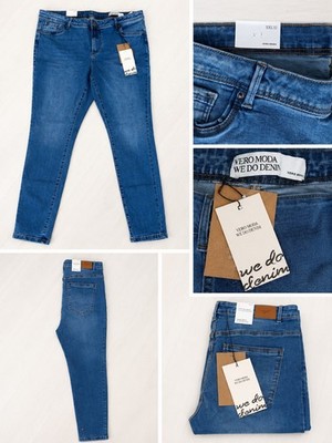 VERO MODA WE DO DENIM Damen Jeans blau Denim Skinny Slim Gr. XXL SL 32 Stretch