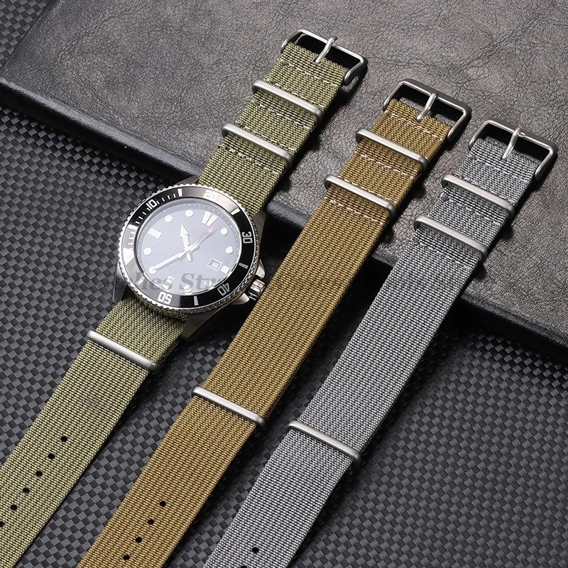Nylon Watch Strap 18mm 20mm 22mm Military Sport Band Replacement