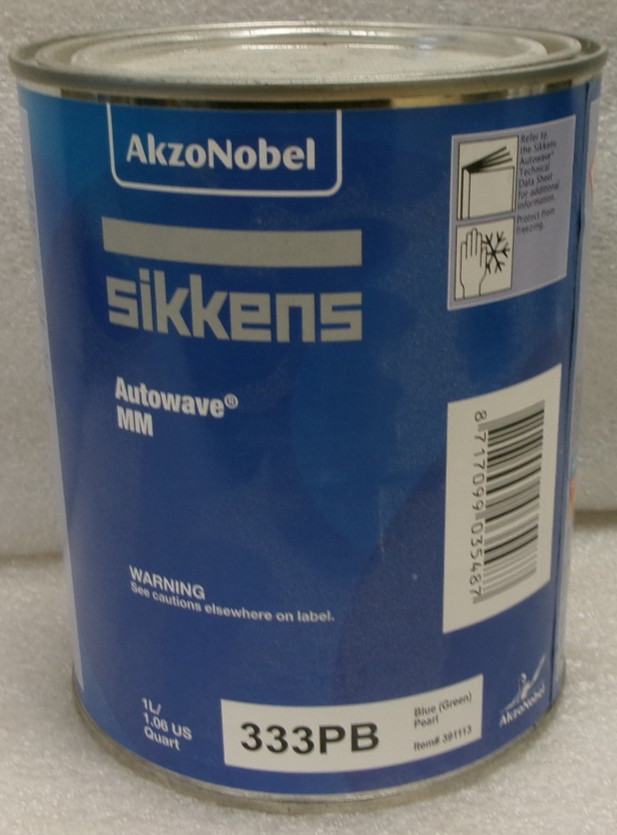 AKZO NOBEL SIKKENS AUTOWAVE MM 333PB BLUE (GREEN) PEARL 1L/1.06 US QUART #391113