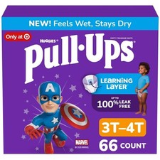 Pull-Ups Boys' Potty Training Pants - 3T-4T - 66ct: Easy-Open Sides