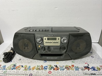 Sony CFD-V17 Portable Stereo Boombox AM FM CD Cassette Player Mega Bass Port!