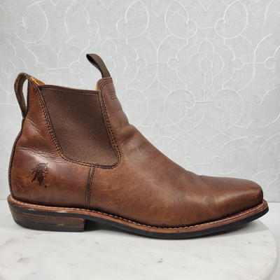 Chippewa Renegade Chelsea Boots Mens 13 Brown Leather Vibram Slip On Square Toe Chippewa Shoes Tan Renegade Leather 1901M22 Vibram Sole Moc  main image 4