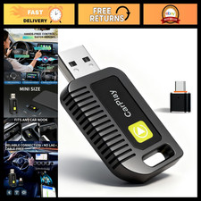 2-in-1 Wireless CarPlay Android Auto Adapter for iPhone Smartphone Connectiv
